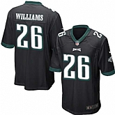 Nike Men & Women & Youth Eagles #26 Williams Black Team Color Game Jersey,baseball caps,new era cap wholesale,wholesale hats